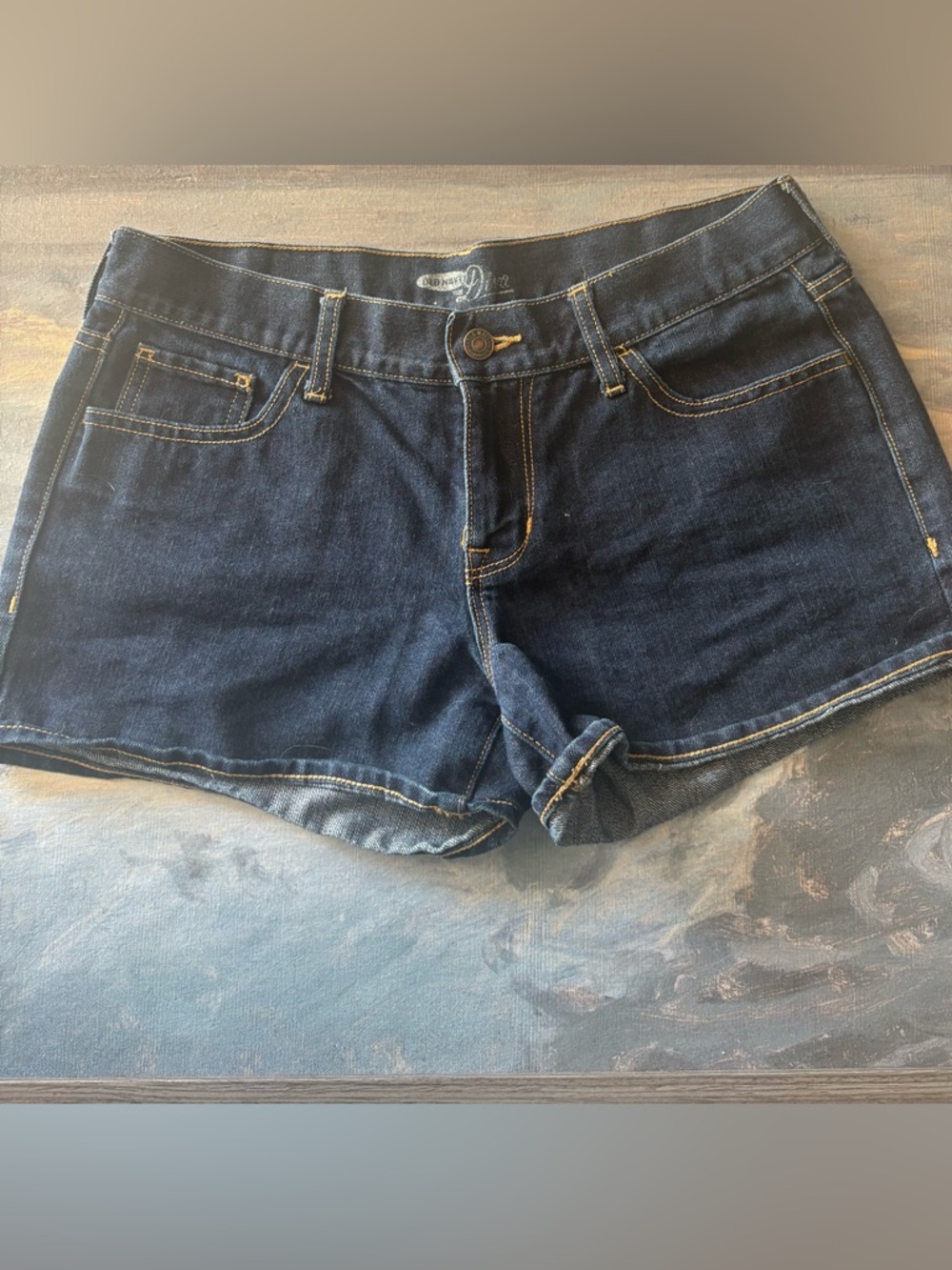 Old Navy Diva Dark Blue Denim Women's Shorts